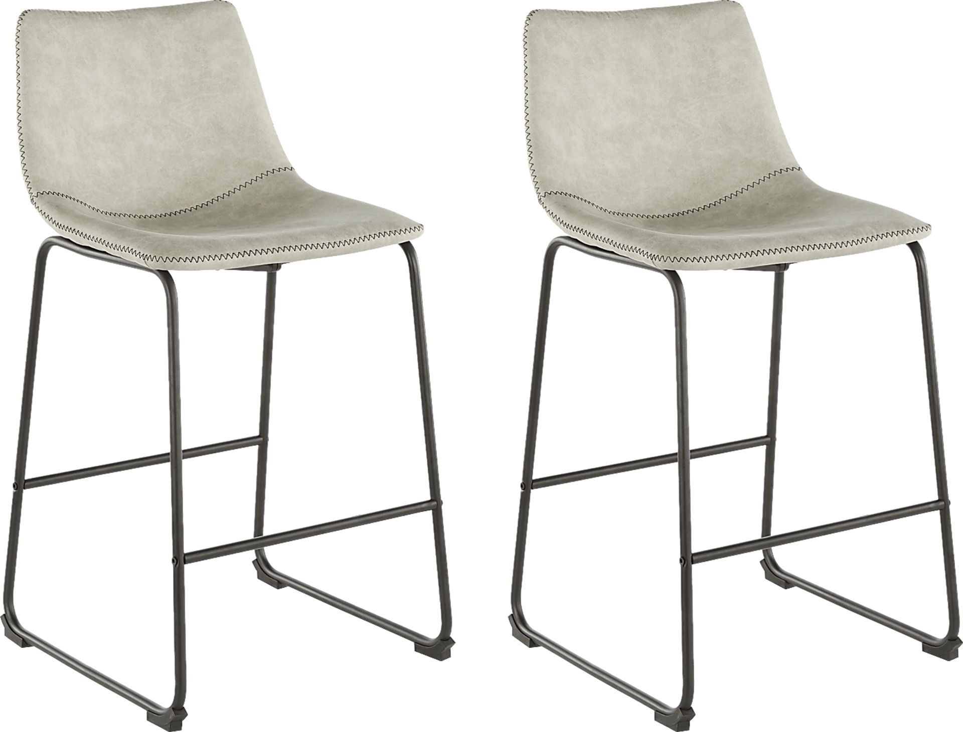 Darnell Gray Counter Height Stool, Set of 2 - Image 1