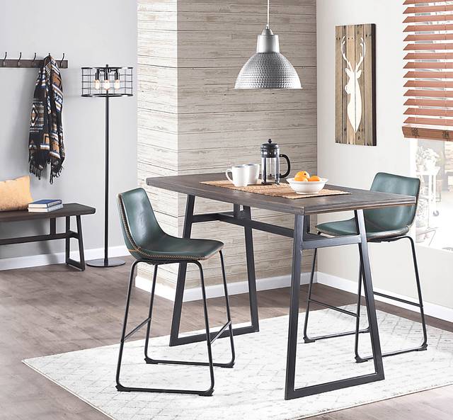 Darnell Green Counter Height Stool, Set of 2 - Thumbnail - Image 4