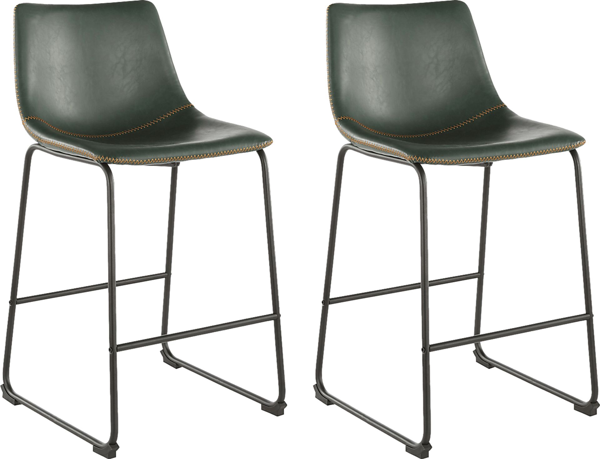 Darnell Green Counter Height Stool, Set of 2 - Image 1