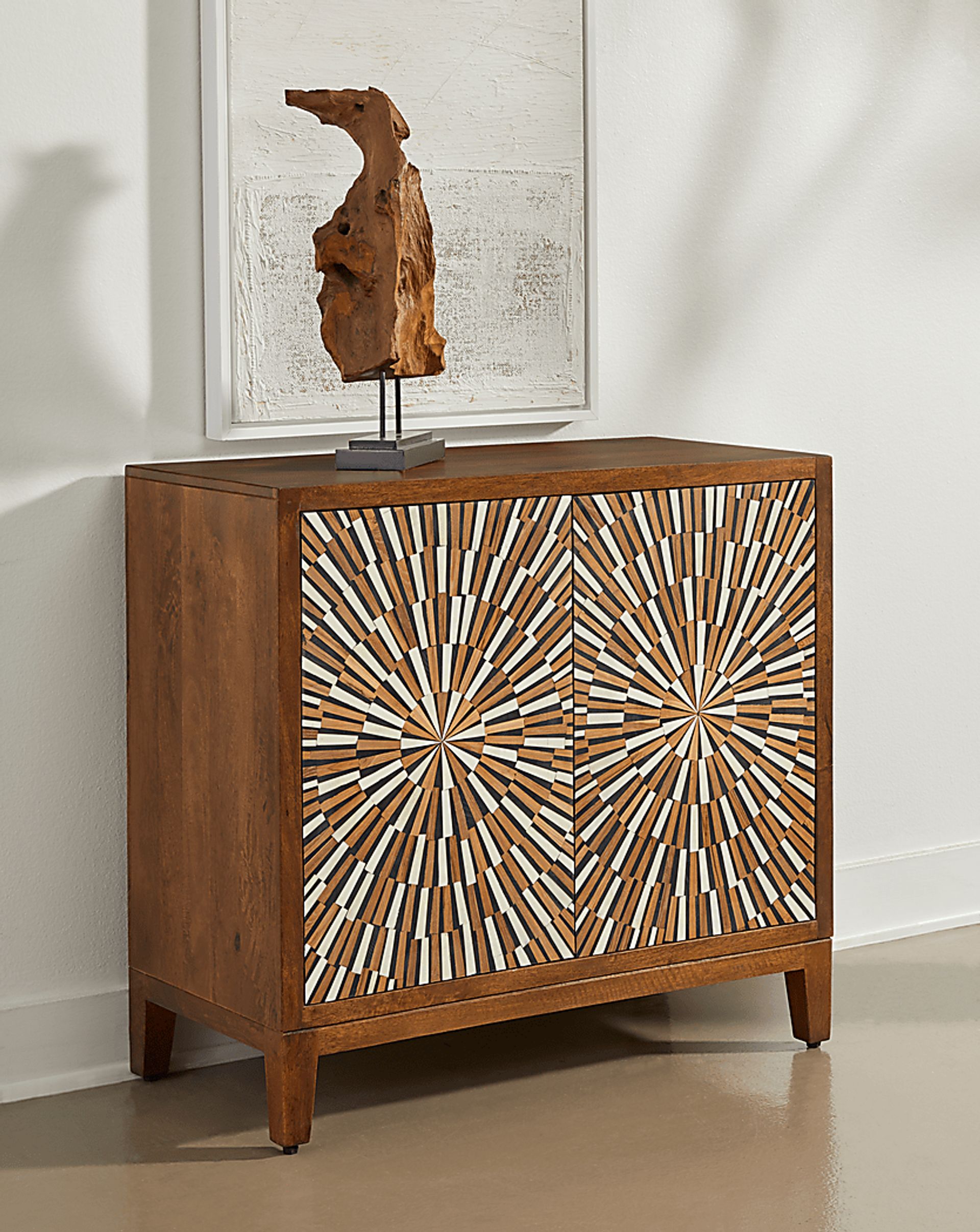 Darque Natural Accent Cabinet - Image 2