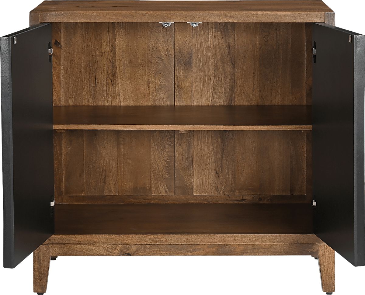 Darque Natural Light Wood Accent Cabinet | Rooms to Go