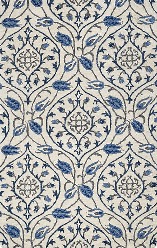 Darsa Ivory 8' x 10' Rug - Thumbnail - Image 1