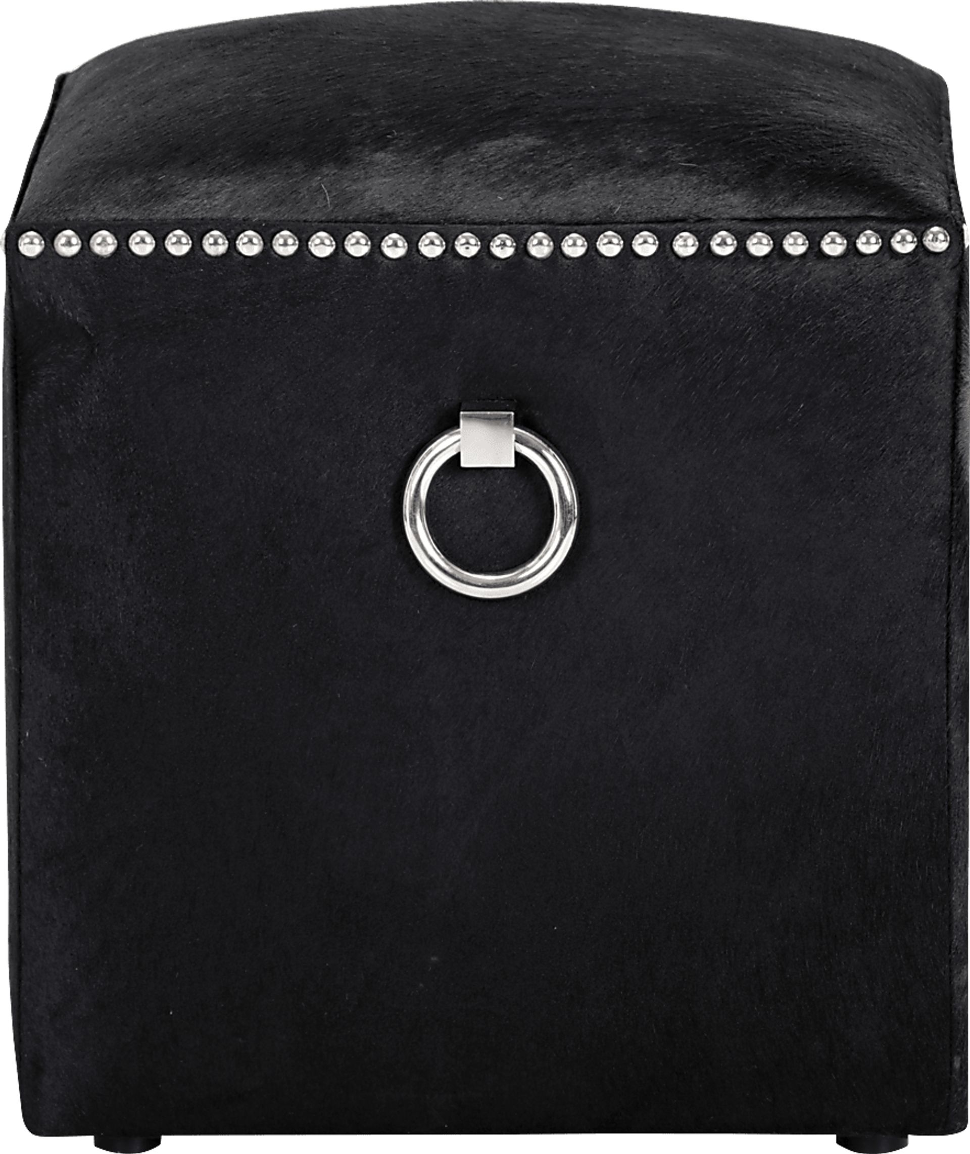 Darshan Black Ottoman - Image 2