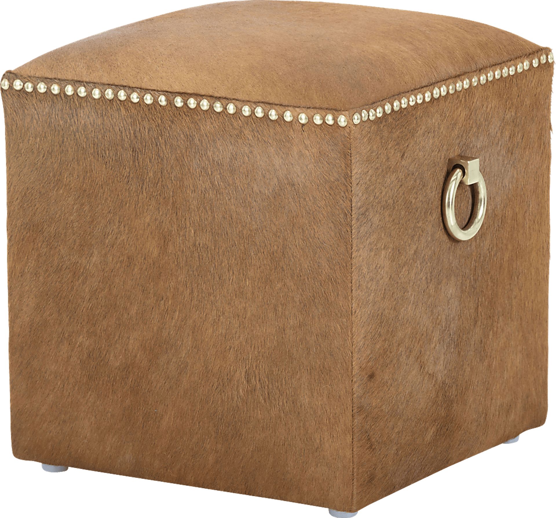 Darshan Orange Ottoman - Image 1