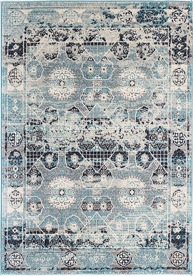 Darshil Blue 5' x 7' Rug - Thumbnail - Image 1