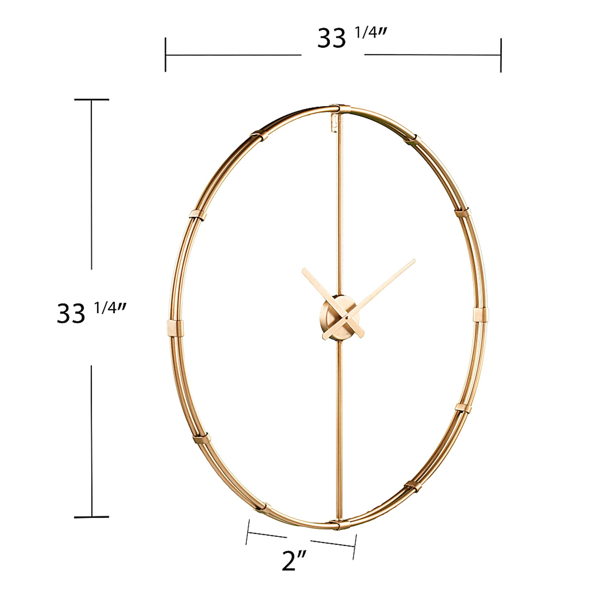 Dartcrest Gold Wall Clock - Image 7