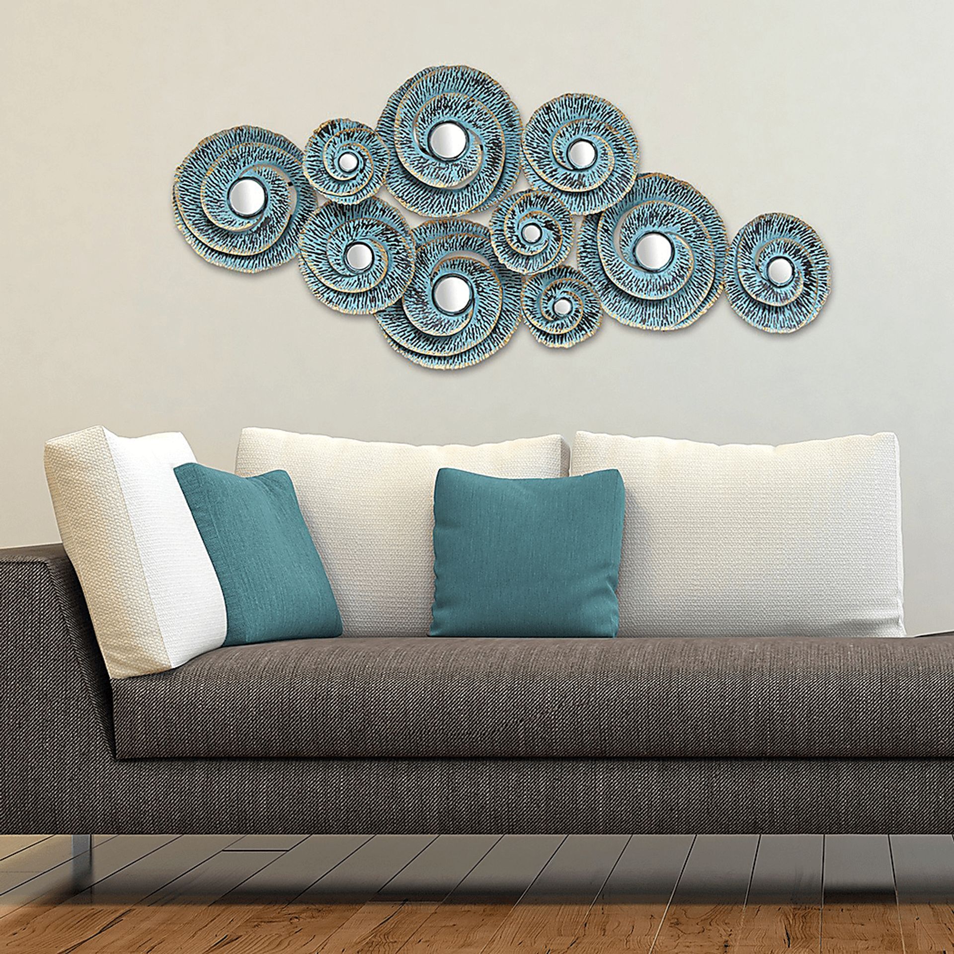 Darya Waves Blue Wall Decor - Image 2