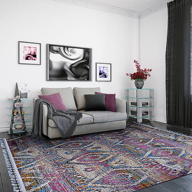 Darzell Multi 7'10 x 10'7 Rug - Thumbnail - Image 4