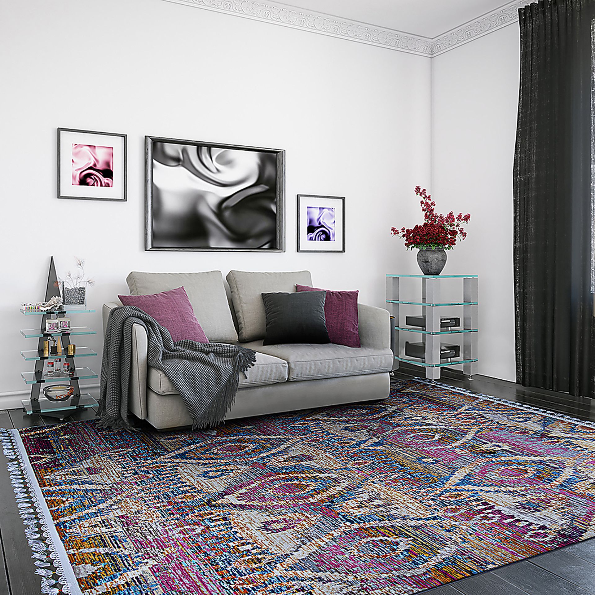 Darzell Multi 7'10 x 10'7 Rug - Image 4