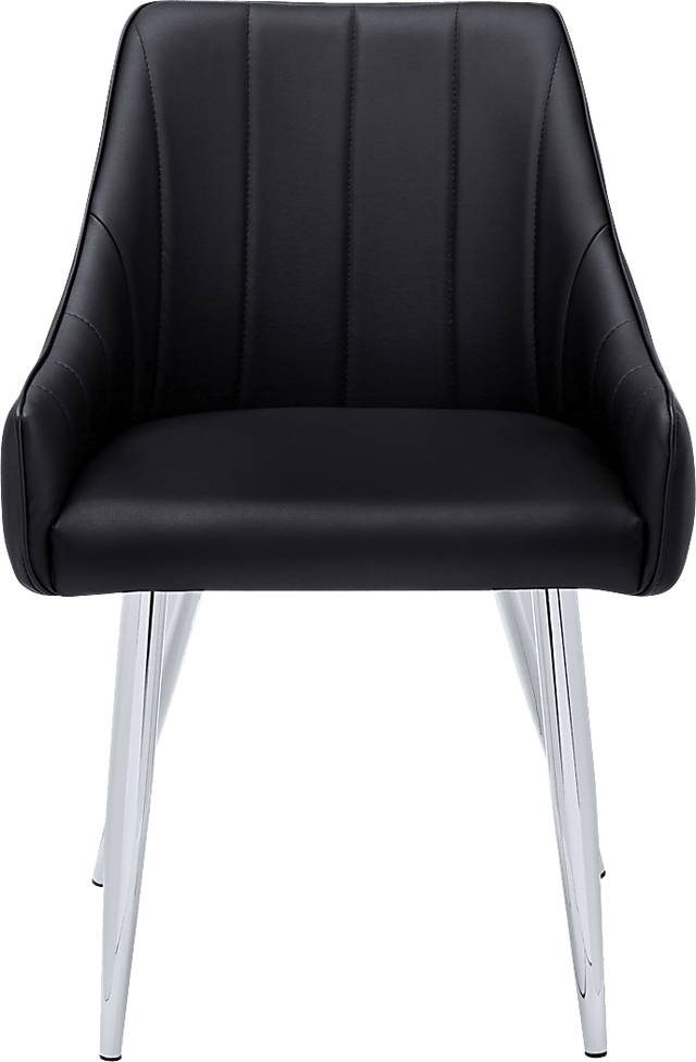 Dashby Black Chrome Arm Chair - Thumbnail - Image 6