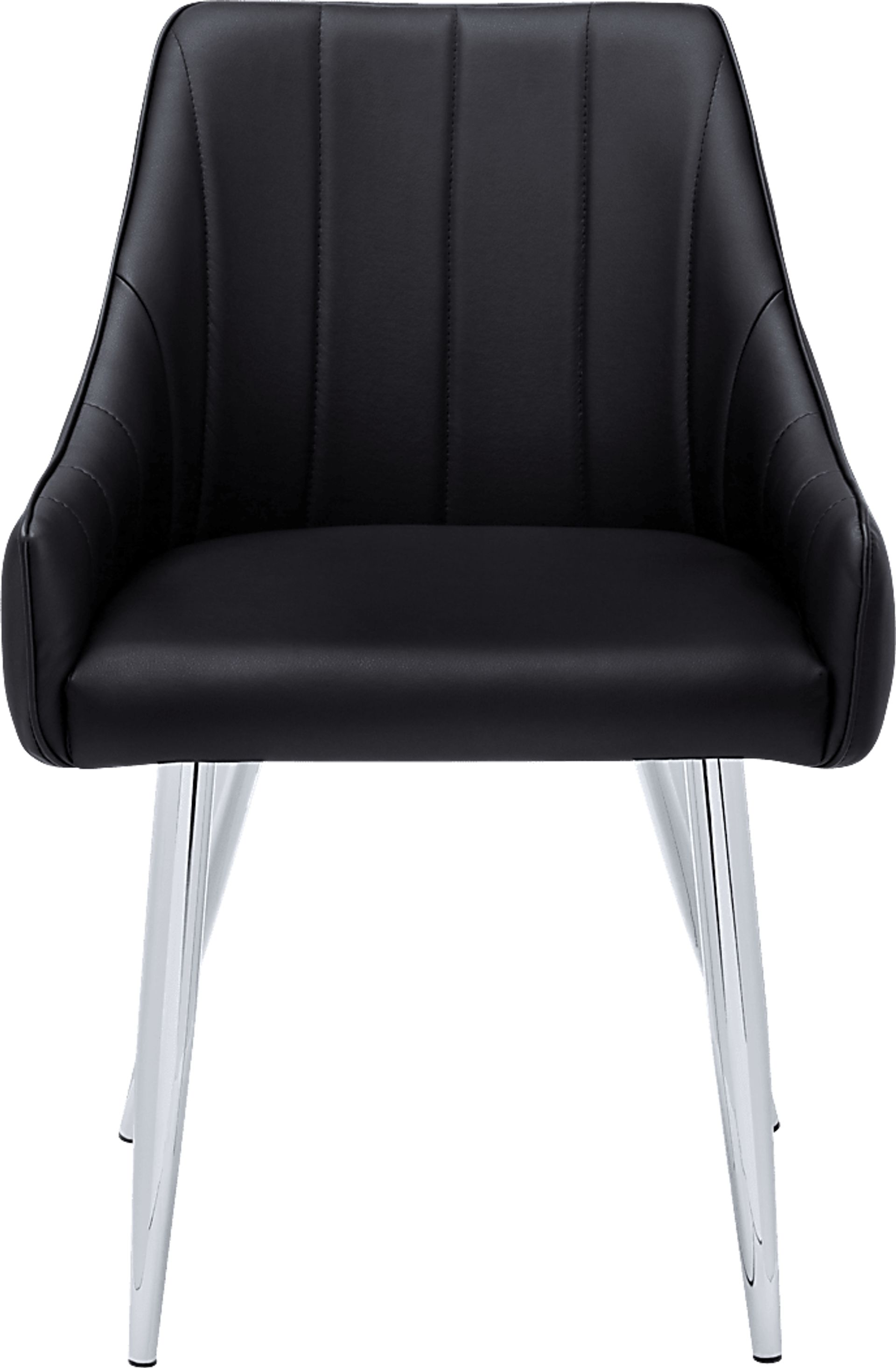 Dashby Black Chrome Arm Chair - Image 6