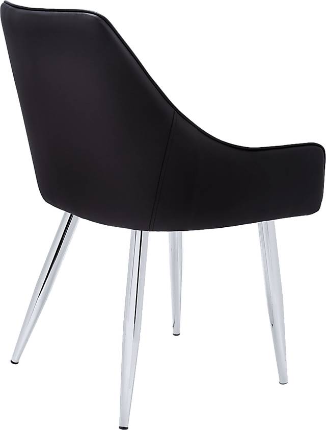 Dashby Black Chrome Arm Chair - Thumbnail - Image 7