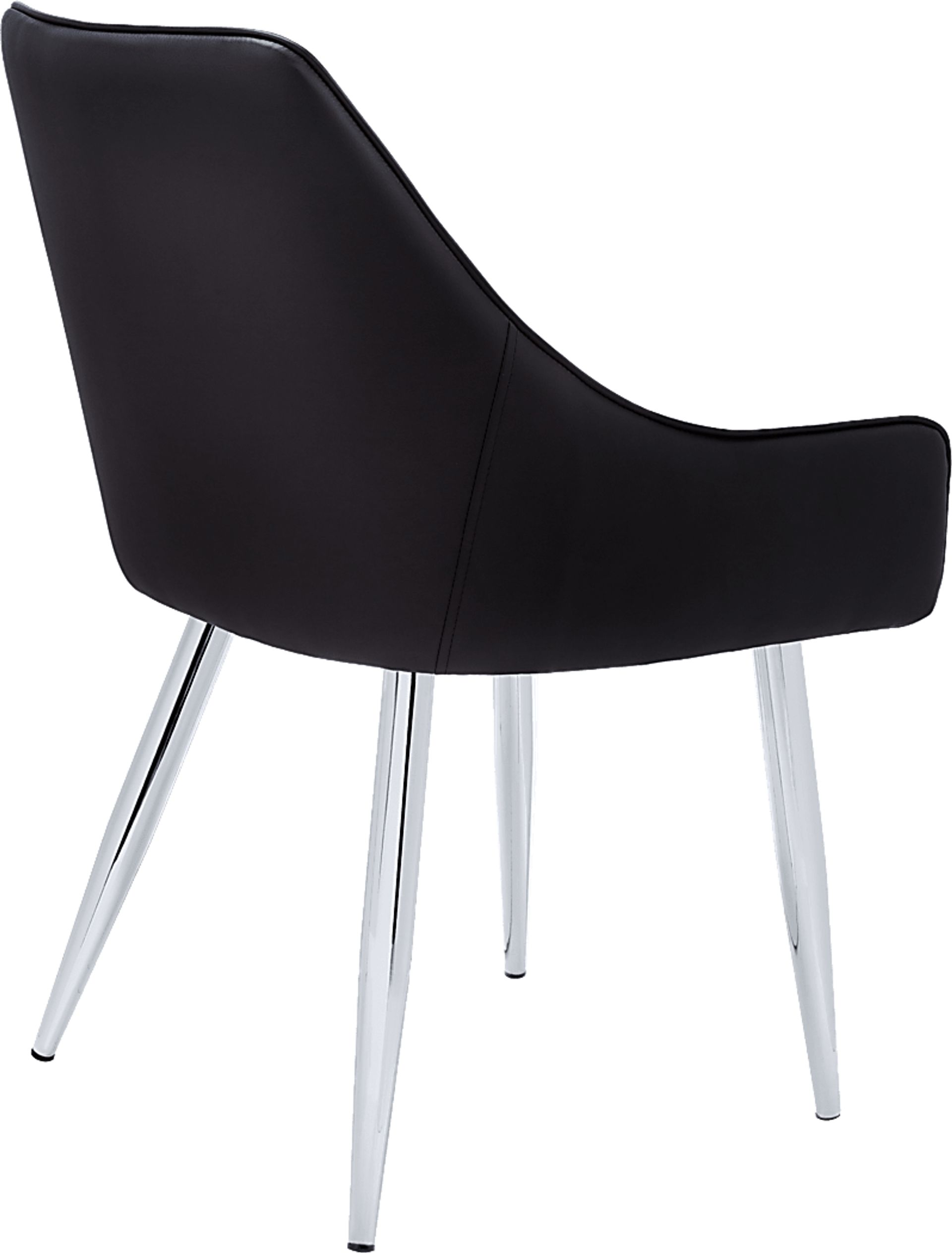 Dashby Black Chrome Arm Chair - Image 7