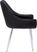 Dashby Black Chrome Arm Chair