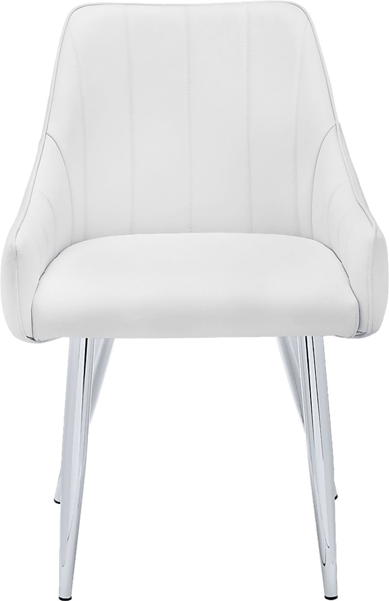 Dashby White Arm Chair