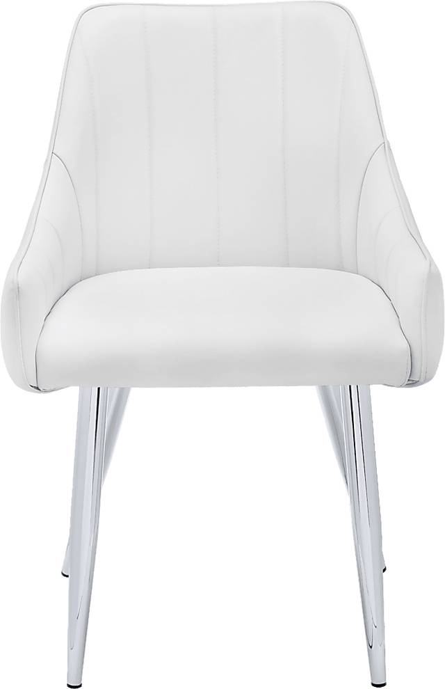 Dashby White Arm Chair - Thumbnail - Image 6