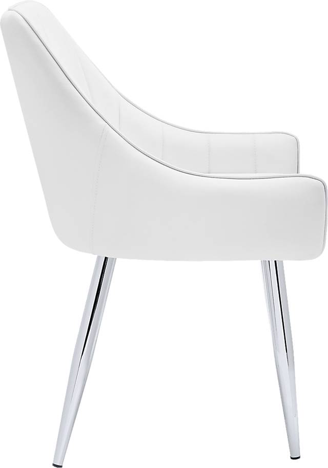 Dashby White Arm Chair - Thumbnail - Image 8