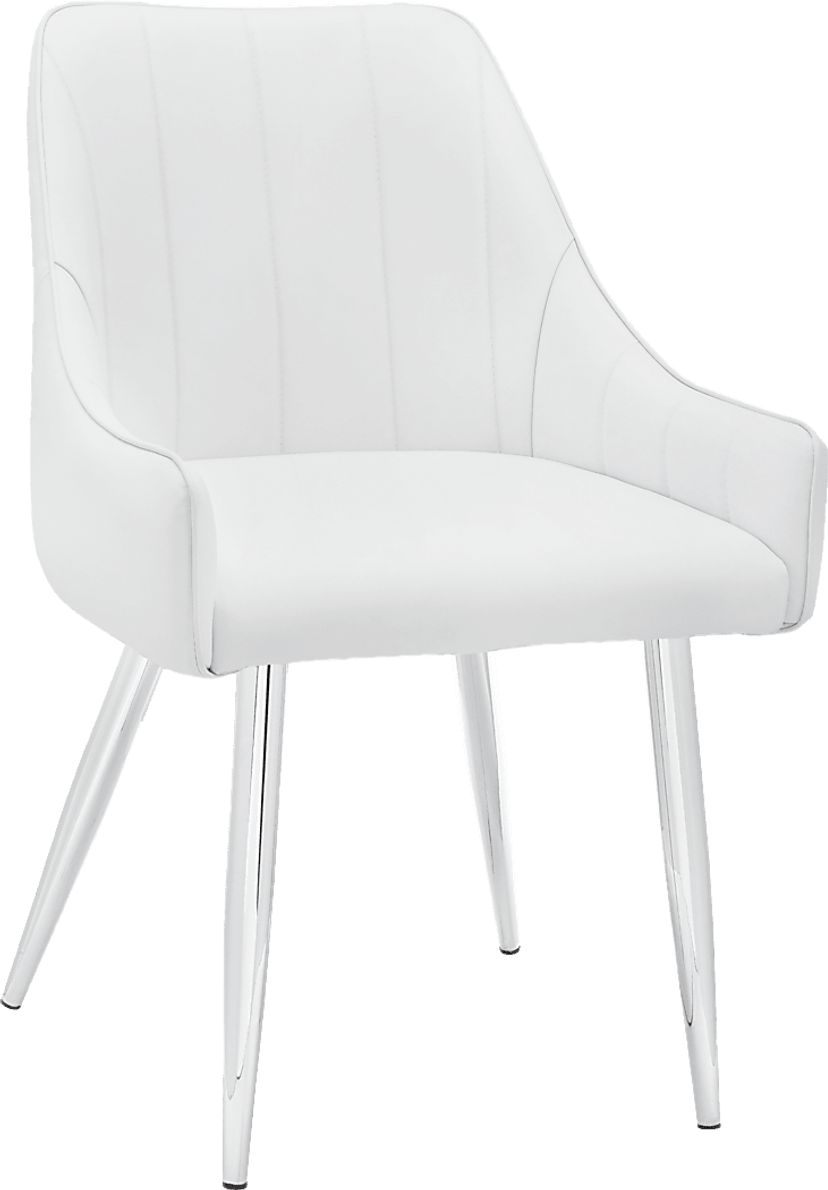 Dashby White Arm Chair