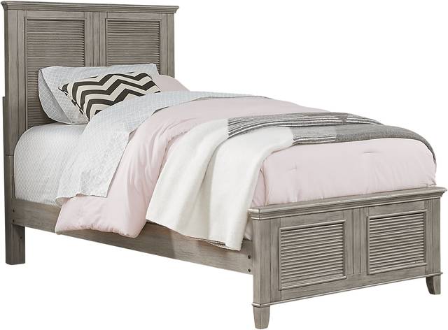 Kids Dashel Gray 3 Pc Twin Panel Bed - Thumbnail - Image 1