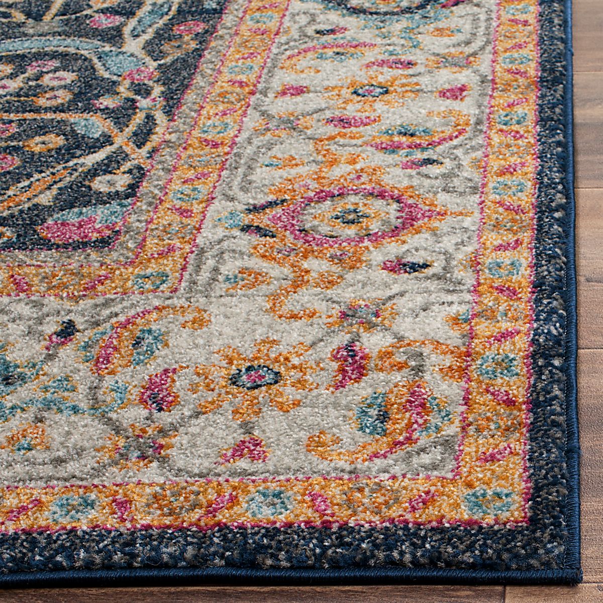 Dasher Lane Navy Blue Rug | Rooms to Go