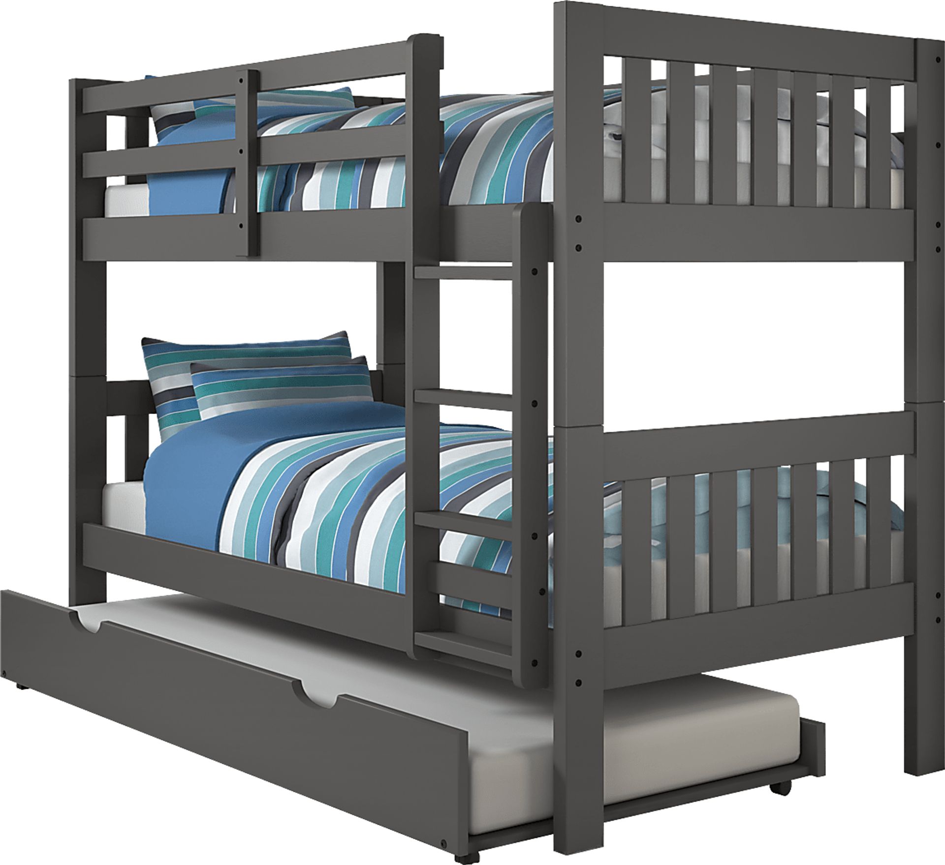 Dashill Gray Twin/Twin Step Bunk Bed - Image 1