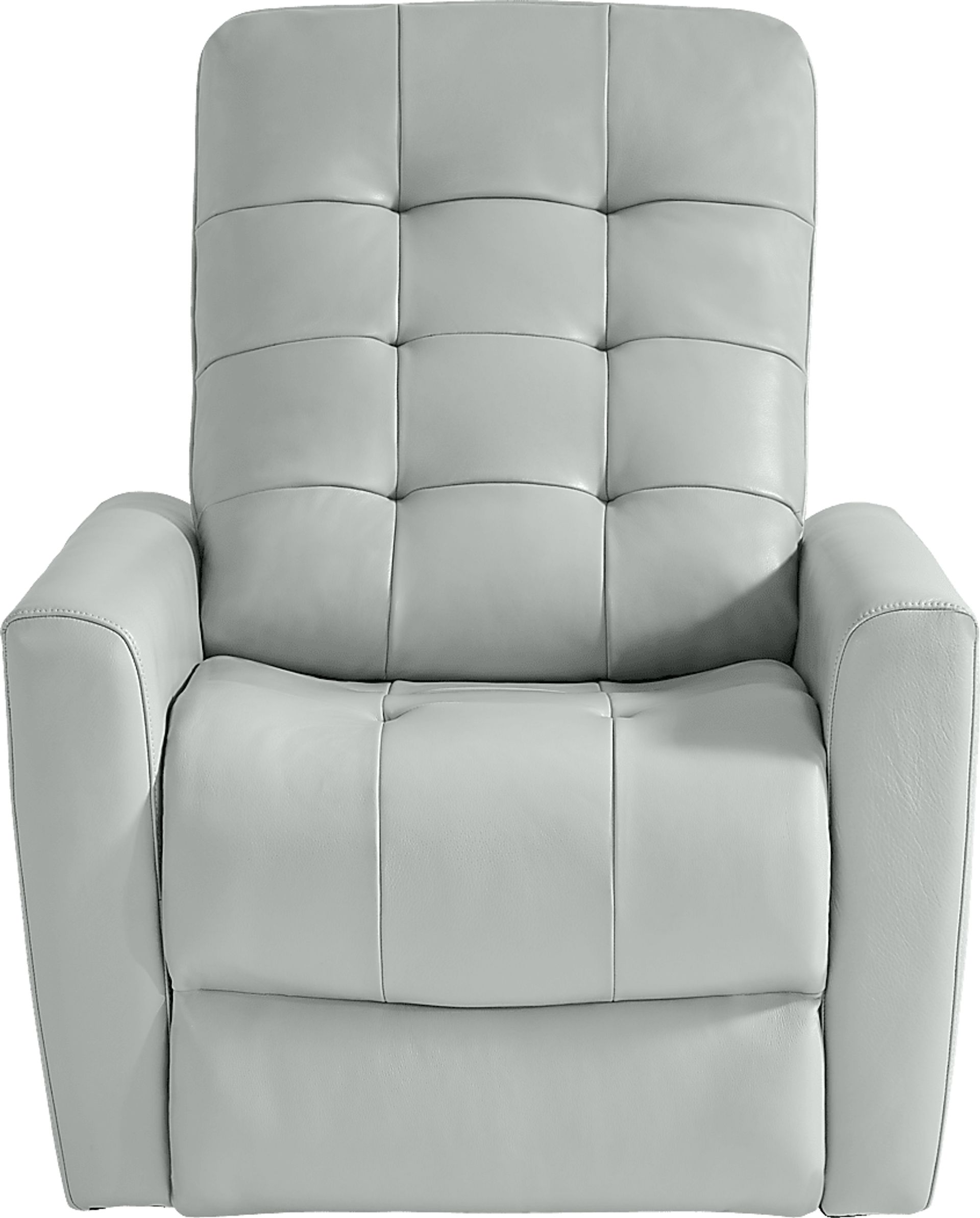 Dashwood Aqua Leather Dual Power Recliner - Image 3