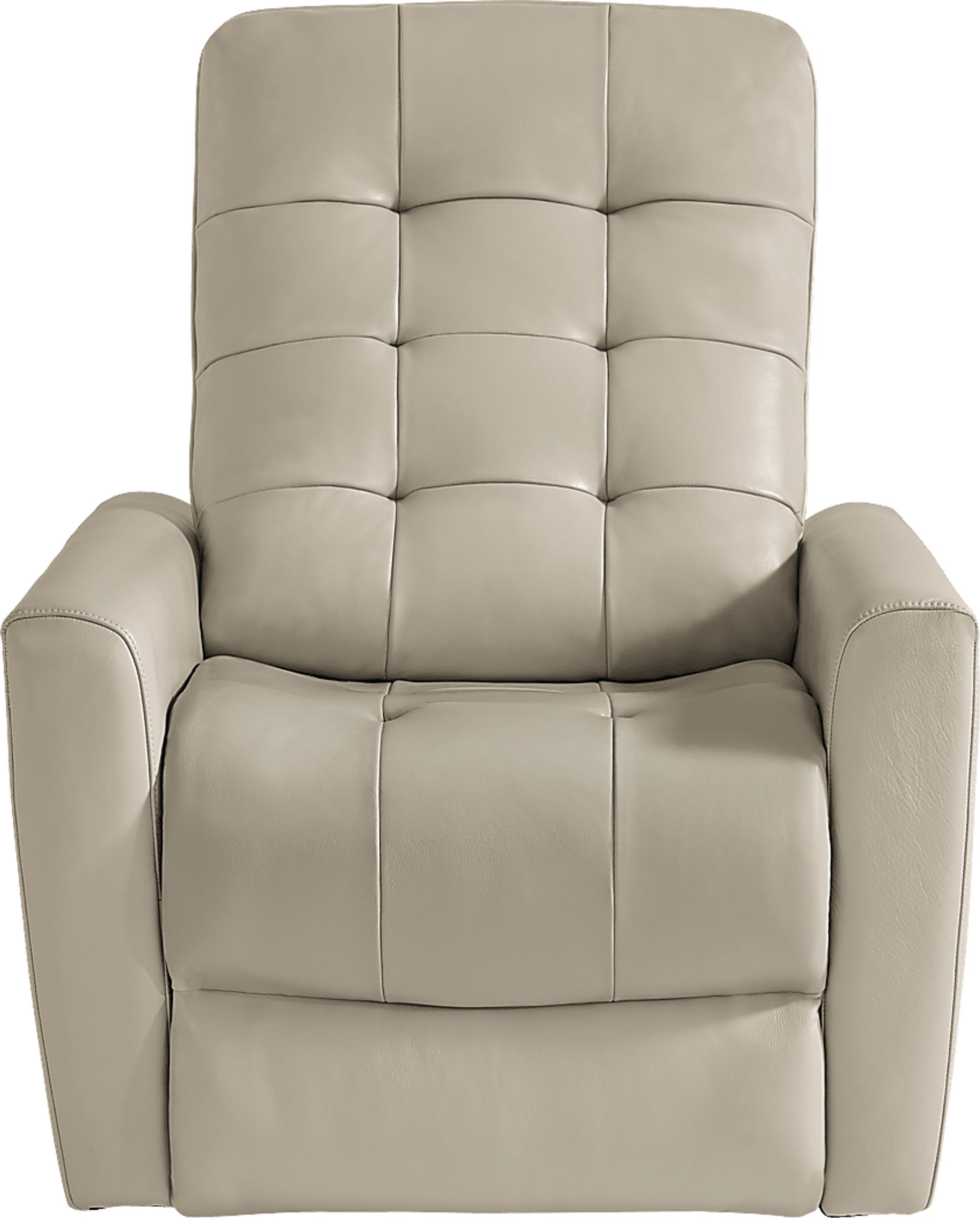 Dashwood Beige Leather Dual Power Recliner - Image 2