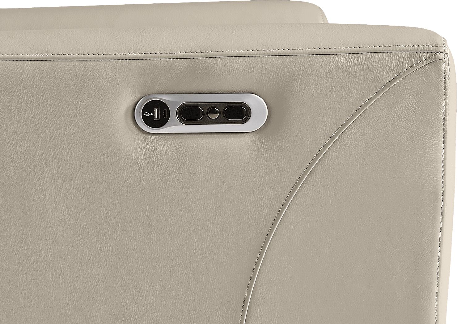 Dashwood Leather Dual Power Recliner - Thumbnail 4