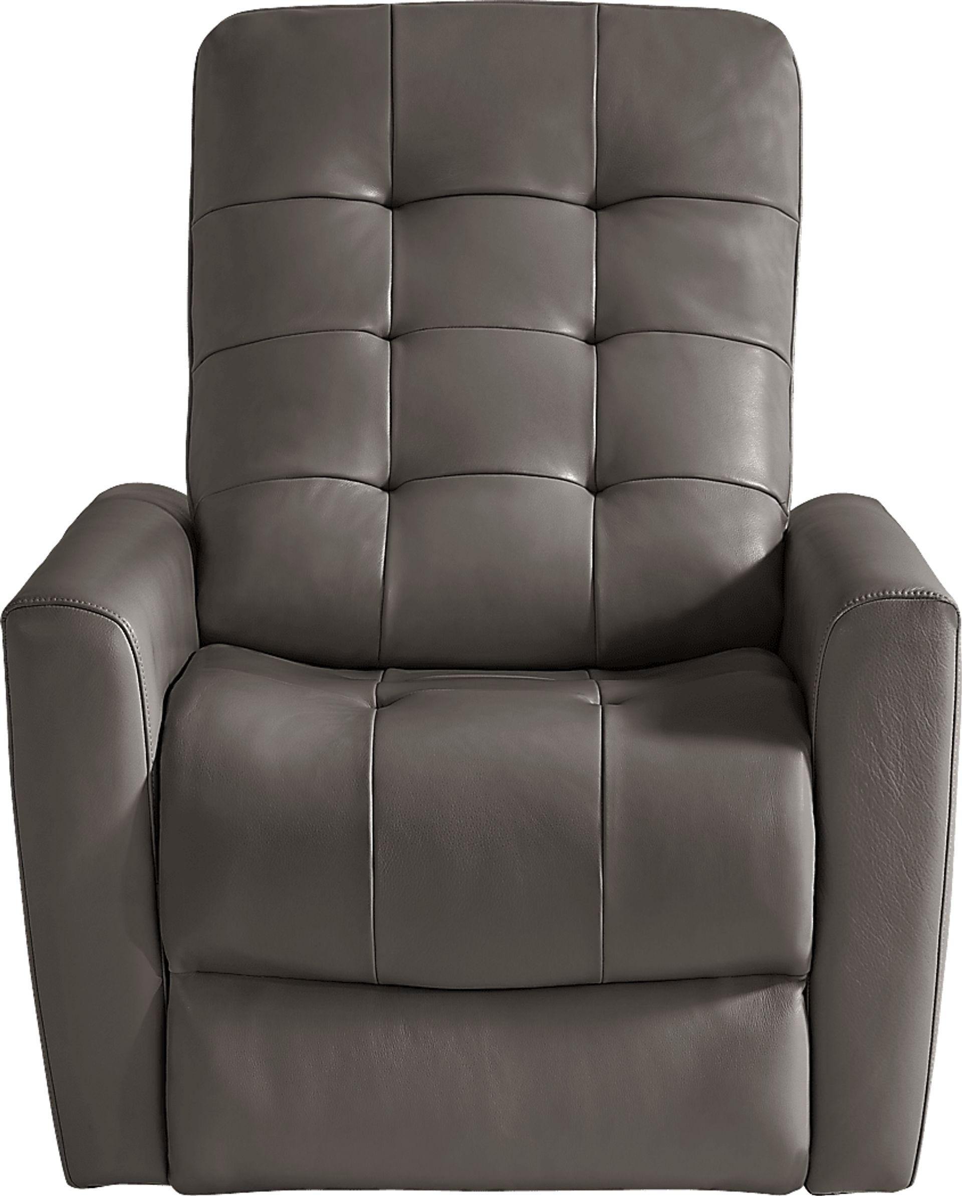 Dashwood Gray Leather Dual Power Recliner - Image 2