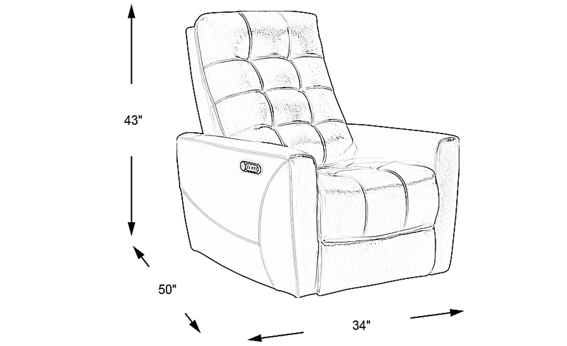 Dimension Image. Please refer to the Dimension Tab on this page for dimension details.