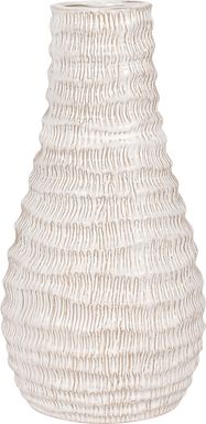 Dataa White 11 in. Vase