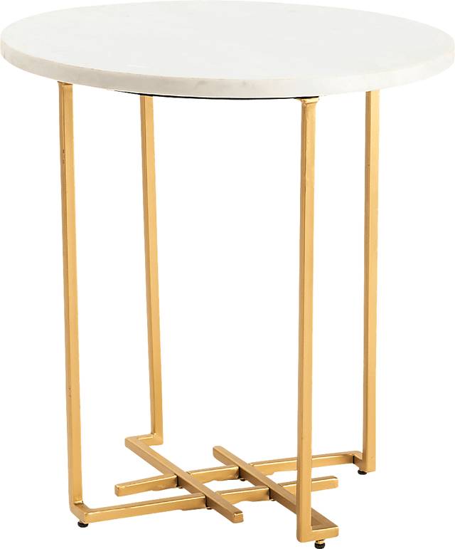 Dattel White End Table - Thumbnail - Image 1