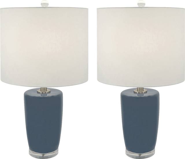 Davan Bay Blue Lamp Set of 2 - Thumbnail - Image 2