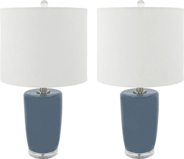 Davan Bay Blue Lamp Set of 2 - Thumbnail - Image 1