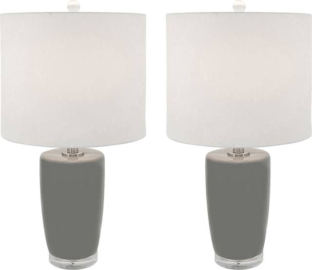 Davan Bay Gray Lamp Set of 2 - Thumbnail - Image 2