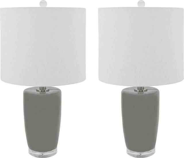 Davan Bay Gray Lamp Set of 2 - Thumbnail - Image 1