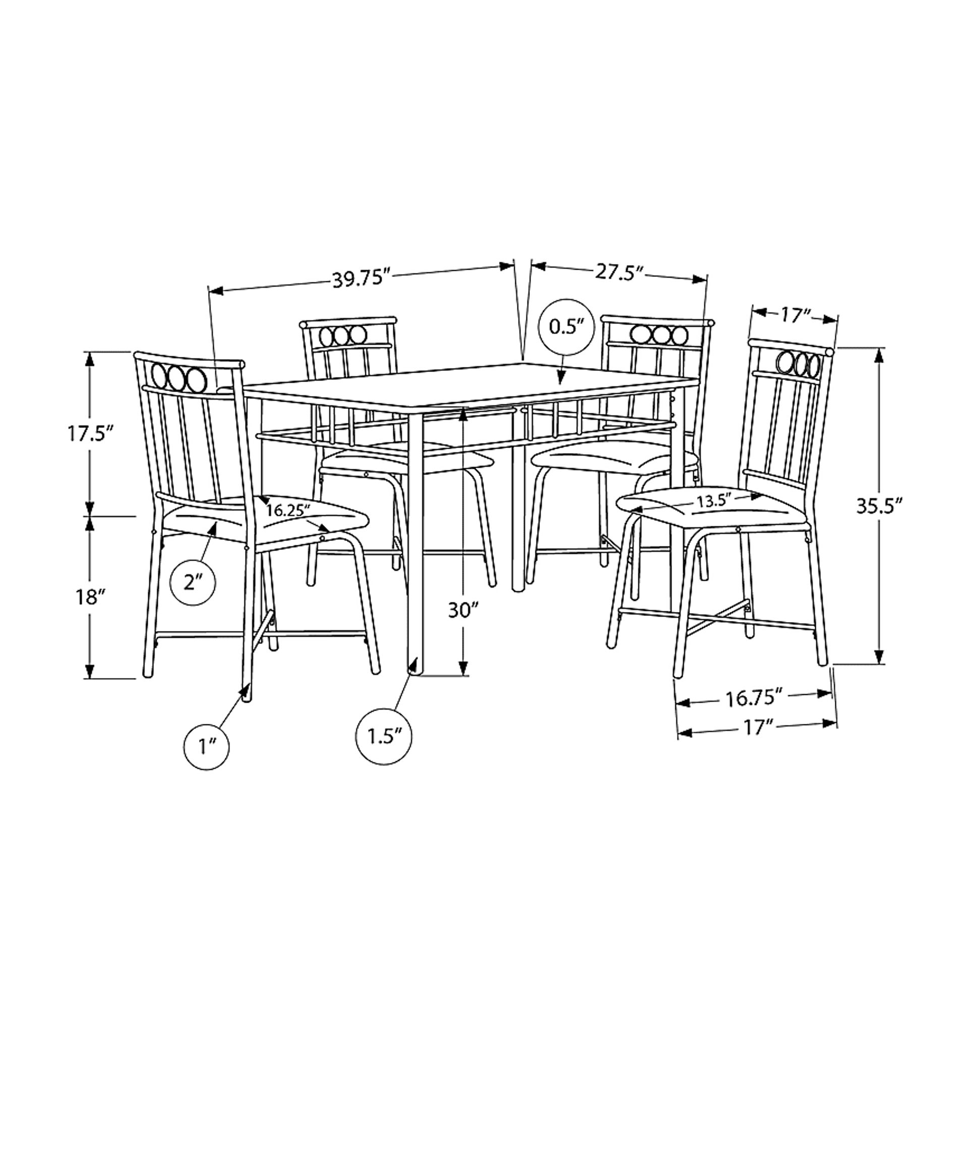 Daveitta Gray Dining Table Set - Image 4