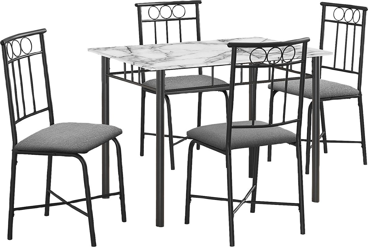 Daveitta Gray Dining Table Set