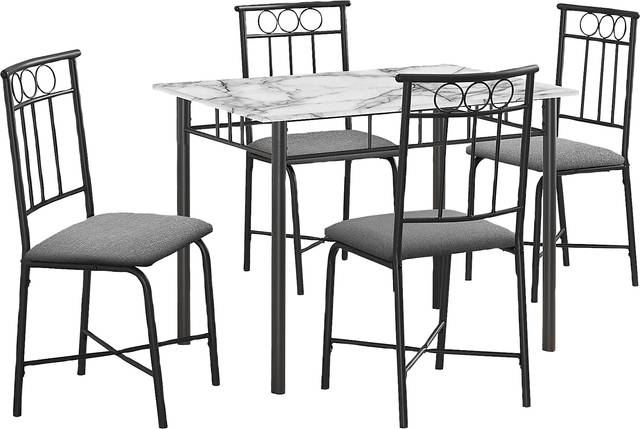 Daveitta Gray Dining Table Set - Thumbnail - Image 1