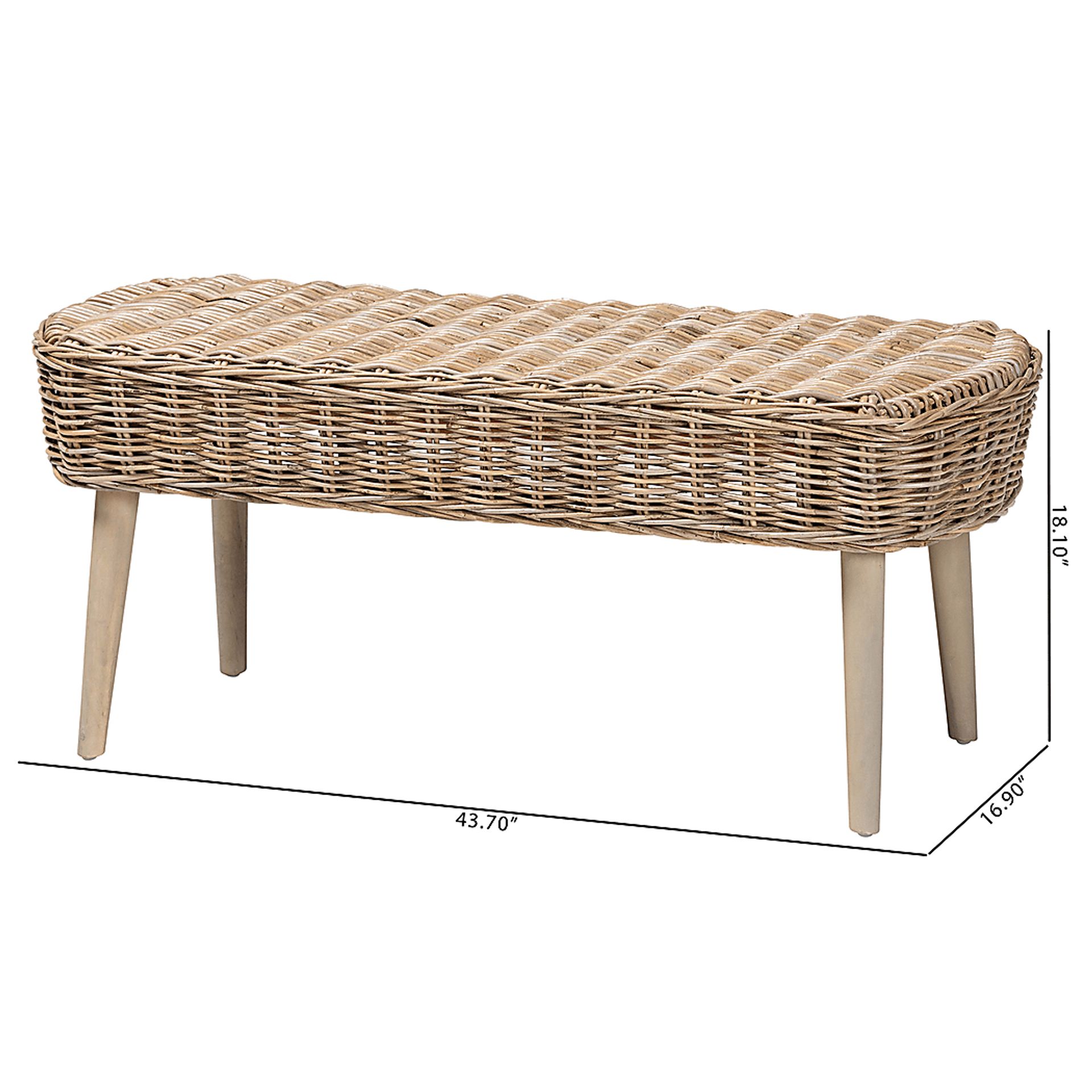 Davelin Gray Dining Bench - Image 9