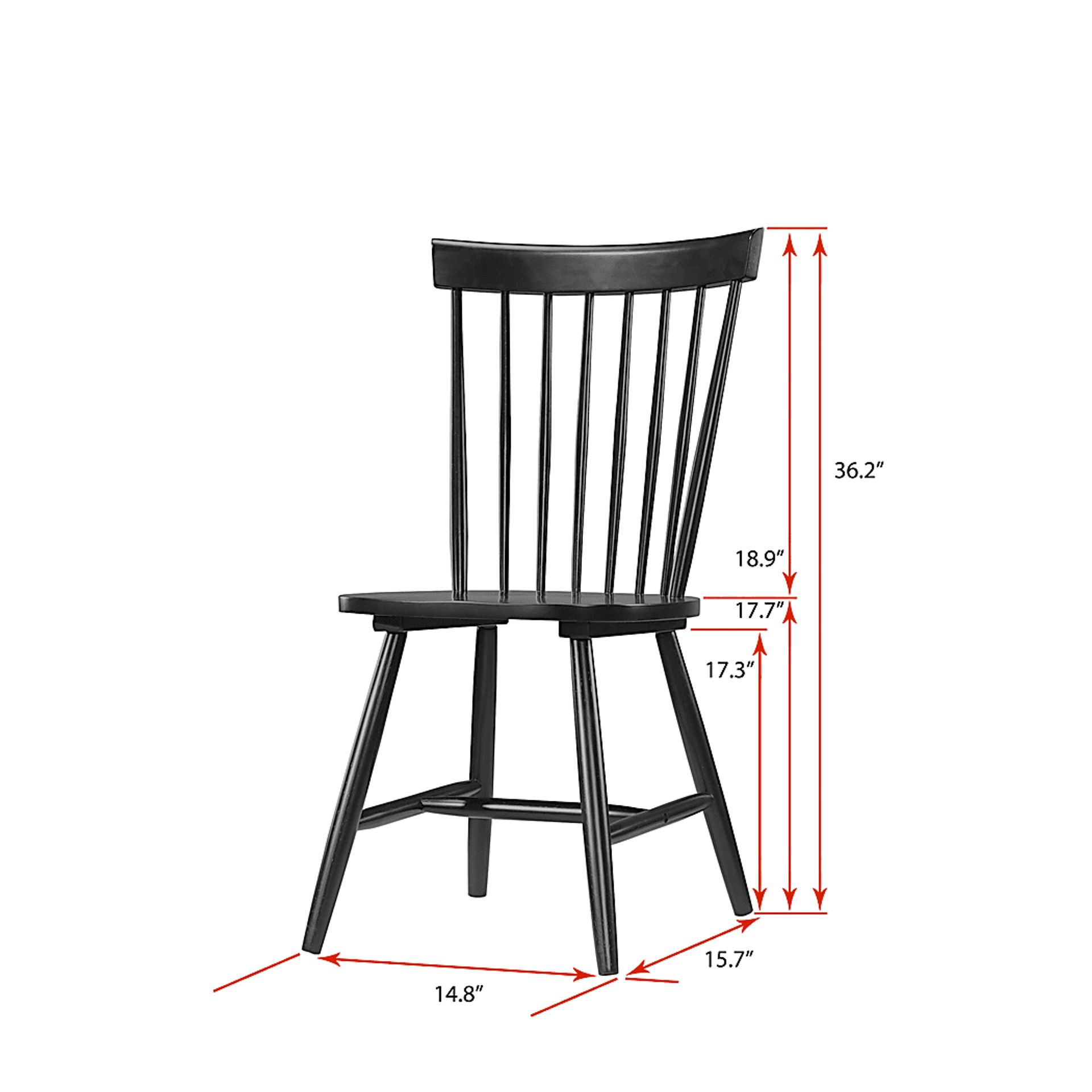 Davenshire Black Side Chair - Image 6