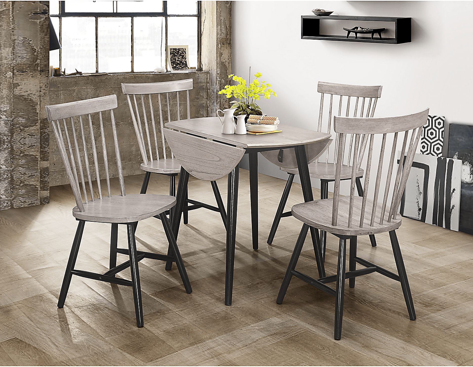 Davenshire Gray 5 Pc Dining Set - Image 2