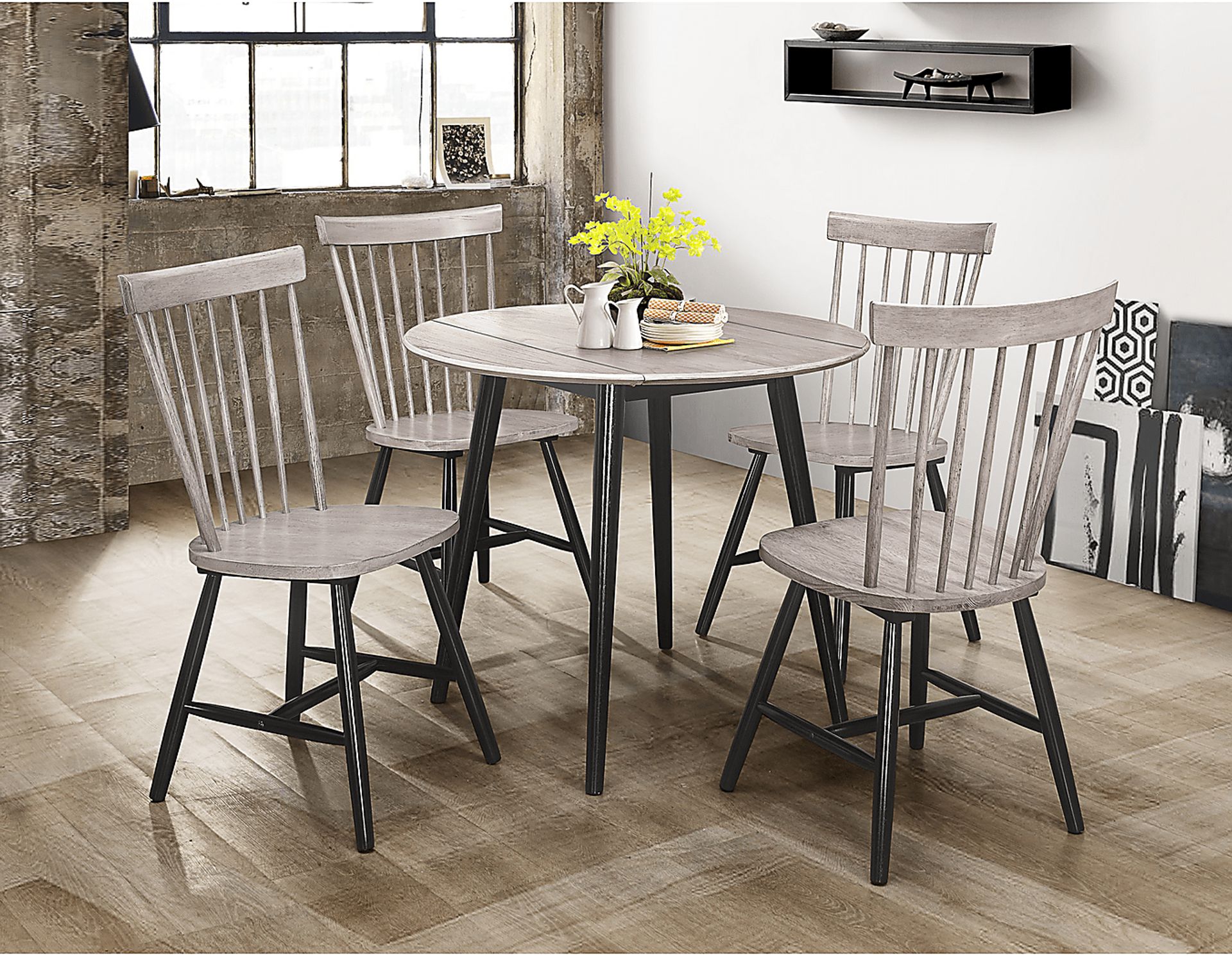 Davenshire Gray 5 Pc Dining Set - Image 1