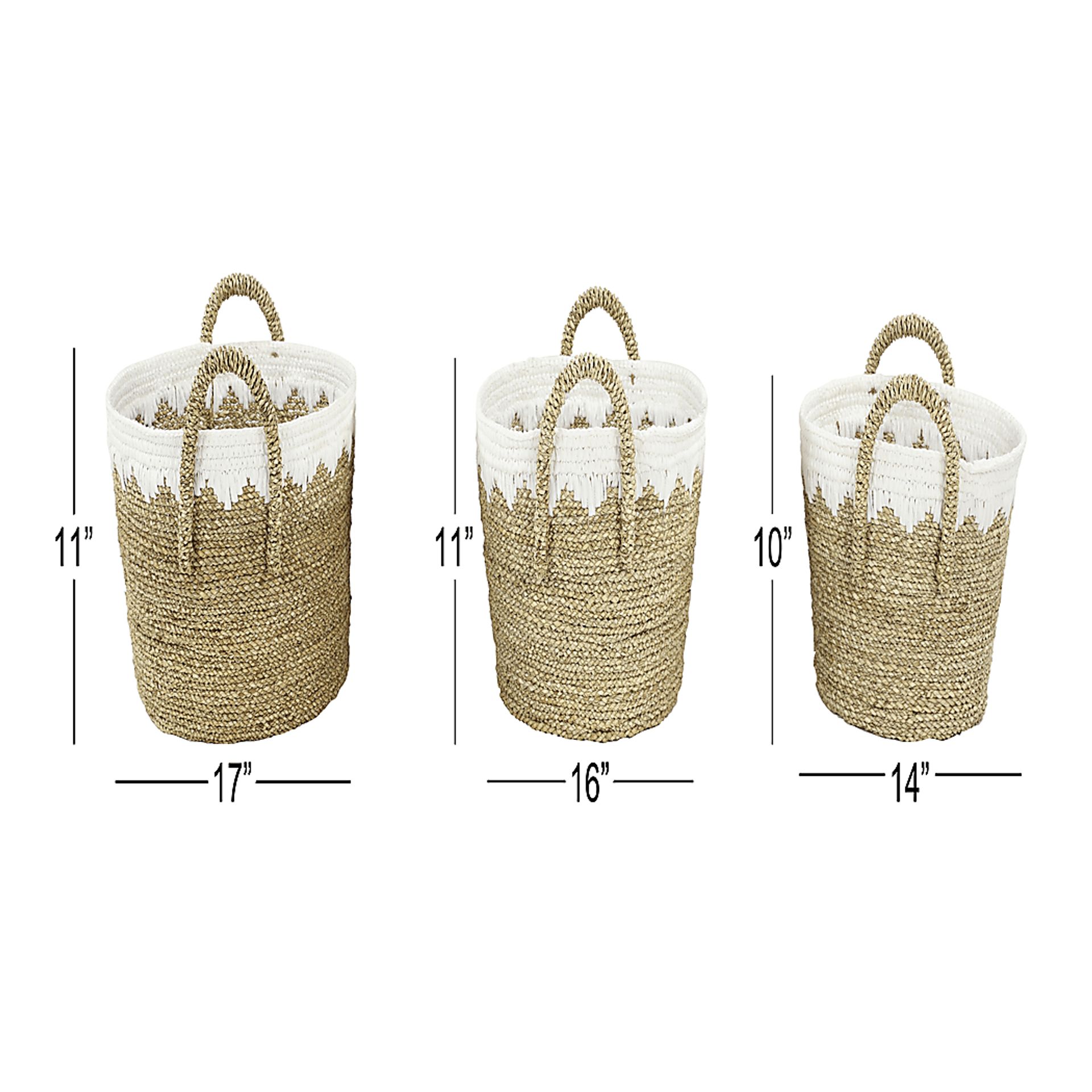Daviad Brown Storage Basket, Set of 3 - Image 8