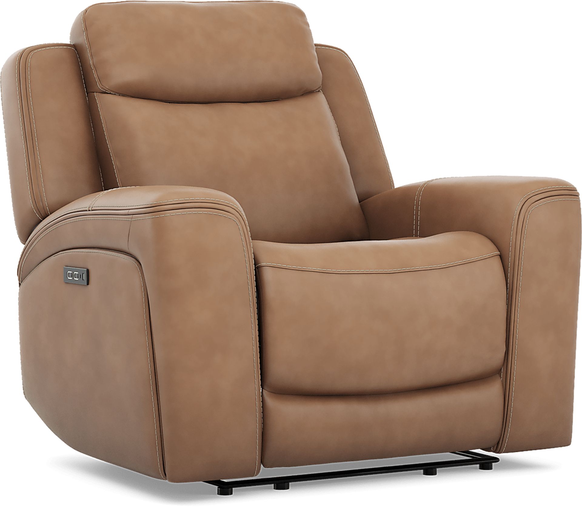Davidson Caramel Leather 8 Pc Dual Power Reclining Living Room - Image 22