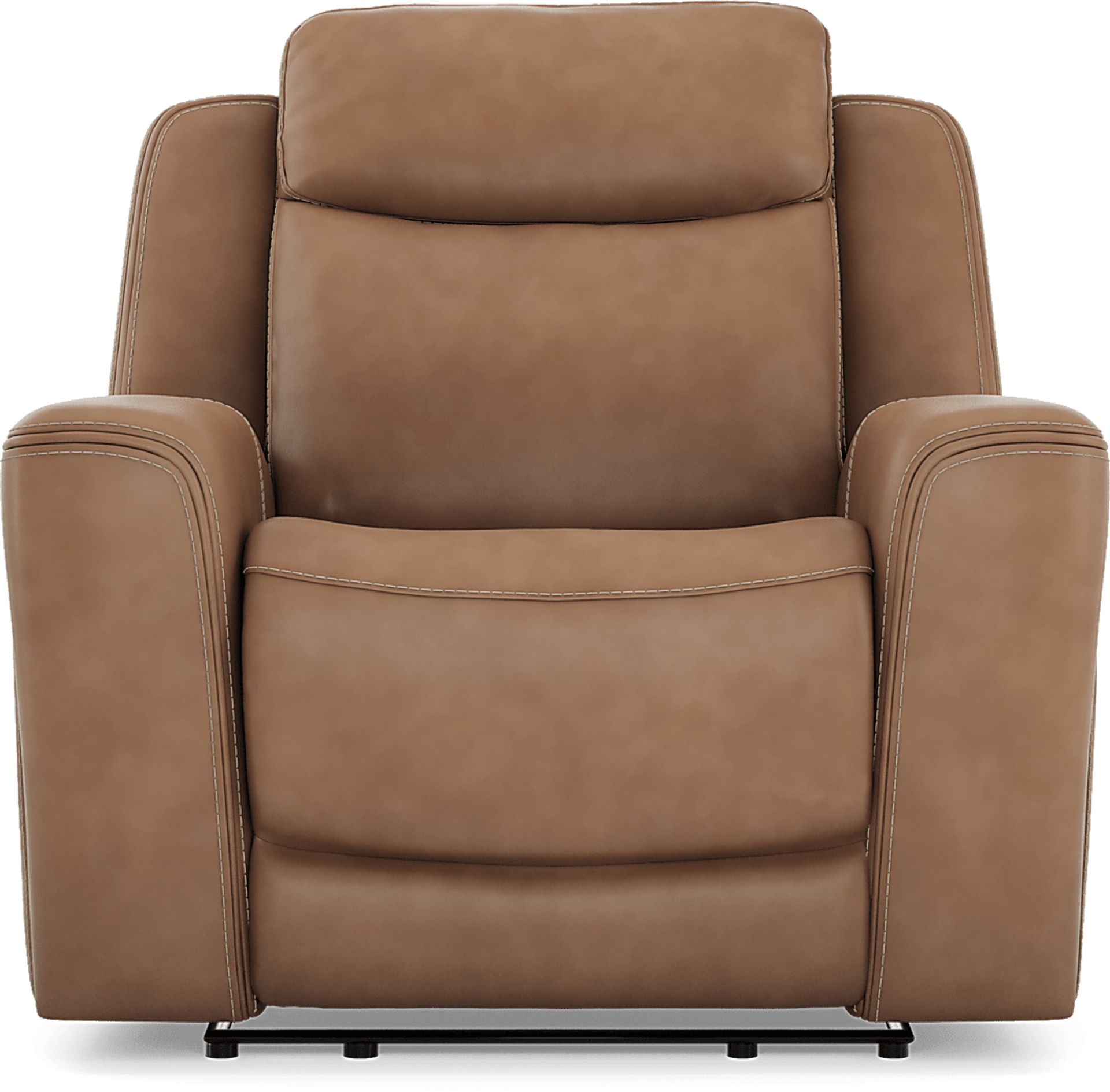 Davidson Caramel Leather 8 Pc Dual Power Reclining Living Room - Image 23