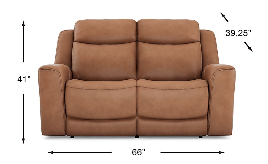 Davidson Leather Stationary Loveseat - Thumbnail 5