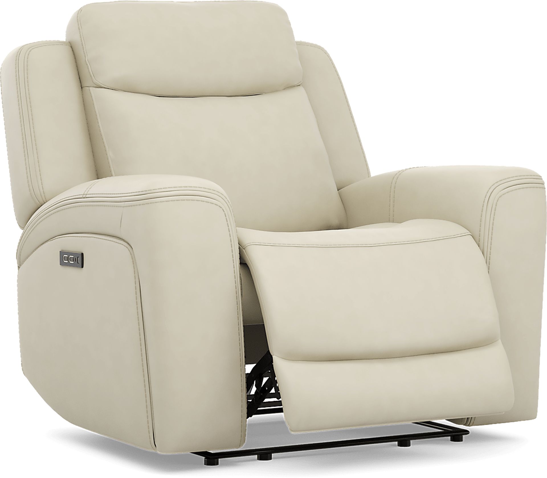 Davidson Platinum Leather 8 Pc Living Room with Dual Power Reclining Sofa - Image 13