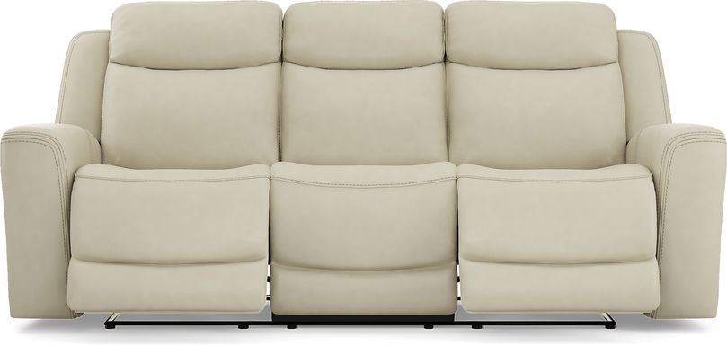 Davidson Leather Dual Power Reclining Sofa