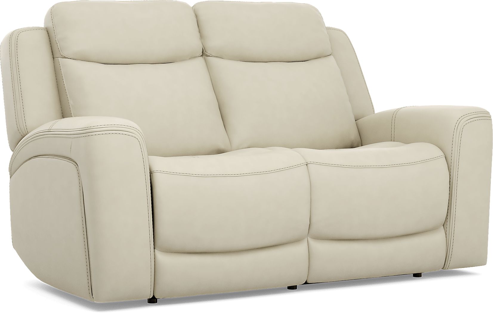 Davidson Leather Stationary Loveseat